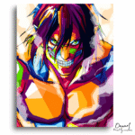 Fierce Multicolor Warrior Canvas - Paint By Numbers Kit