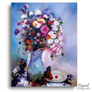 Floral Still Life Elegance - Paint By Numbers Kit