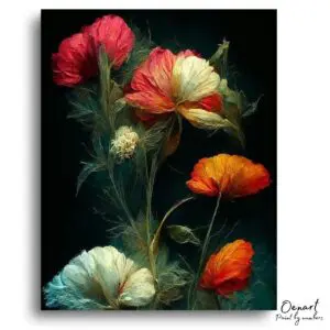Wildflower Elegance Glow - Paint By Numbers Kit