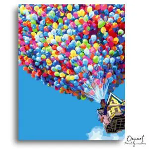 Balloon House Escape - Paint By Numbers Kit