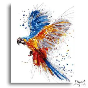 Parrot Flight Energy - Paint By Numbers Kit