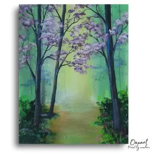 Serene Blossoming Forest Escape - Paint By Numbers Kit