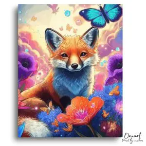Radiant Fox Blush Meadow - Paint By Numbers Kit
