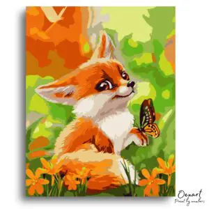 Playful Fox Garden Moments - Paint By Numbers Kit