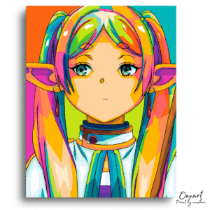 Frieren Beyond Journey's End: Frieren Wpap Art - Anime Diamond Painting