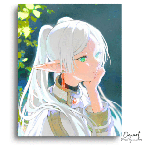 Frieren Beyond Journey's End: Thinking - Anime Paint By Numbers Kit