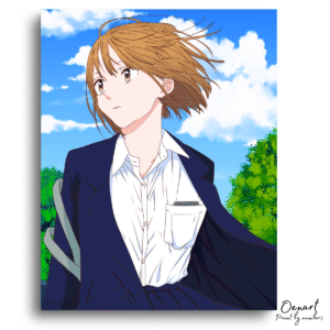 Girl Windy Day Sky – Paint By Numbers Kit