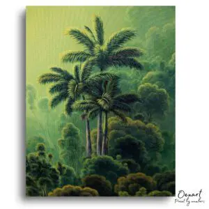 Lush Palm Forest Serenity - Paint By Numbers Kit