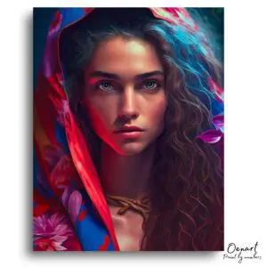 Bold Portrait Intense Gaze - Paint By Numbers Kit