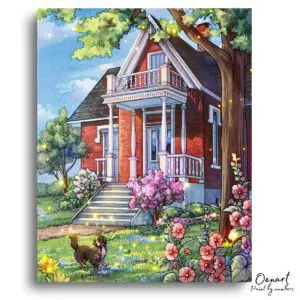Charming Cottage Garden Morning - Paint By Numbers Kit