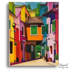 Urban Houses Escape - Paint By Numbers Kit