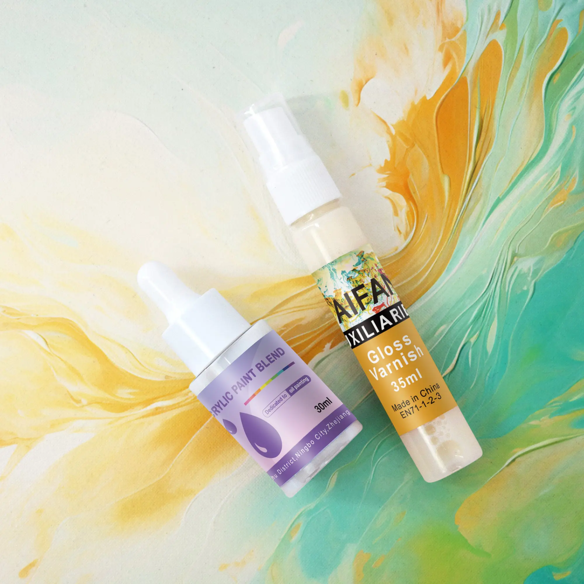 Acrylic Paint Extender & Gloss Varnish Set | Oenart™