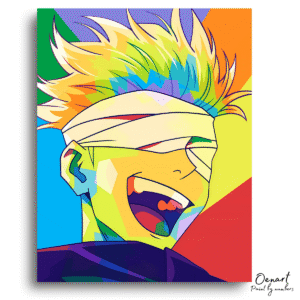 Jujutsu Kaisen: Gojo Laughing - Anime Diamond Painting