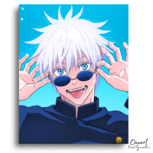 Jujutsu Kaisen: Gojo Satoru with Sunglasses - Anime Diamond Painting