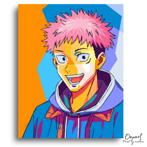 Jujutsu Kaisen: Yuji Itadori Pop Art - Anime Diamond Painting