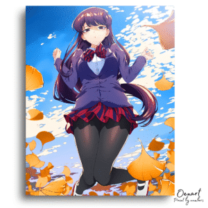 Komi Can't Communicate: Cute Komi Jumping - Anime Diamond Painting