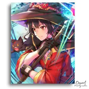 KonoSuba: Megumin' Cat - Anime Paint By Numbers Kit