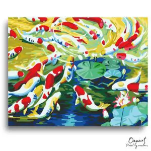 Koi Pond Serenity - Paint By Numbers Kit