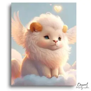Whimsical Lion Cloud Daydream - Paint By Numbers Kit
