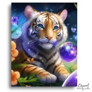 Vivid Fantasy Tiger Dream - Paint By Numbers Kit