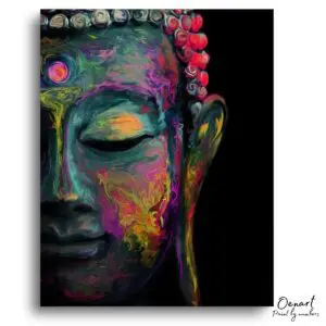 Vivid Buddha Tranquil Glow - Paint By Numbers Kit