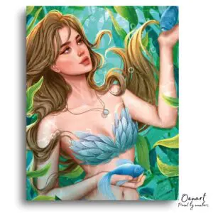 Enchanting Mermaid Underwater Tranquility - Paint By Numbers Kit