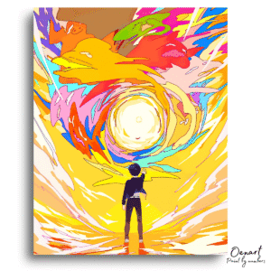 Mob Psycho 100: Colorful Shigeo - Anime Diamond Painting