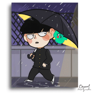 Mob Psycho 100: Cute Shigeo and Ekubo - Anime Diamond Painting