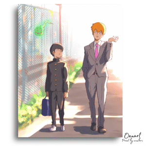 Mob Psycho 100: Mob Ekubo & Reigen - Anime Diamond Painting