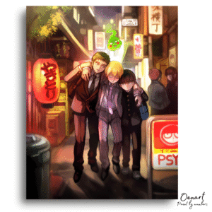 Mob Psycho 100: Shigeo Ekubo and Reigen - Anime Paint By Numbers Kit
