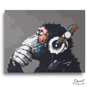 Vivid Urban Chimp Groove - Paint By Numbers Kit