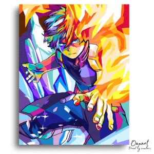 My Hero Academia: Half-Cold Half-Hot - Anime Diamond Painting