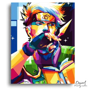 Naruto Shippuden: Kakashi Wpap Pop Art - Anime Diamond Painting