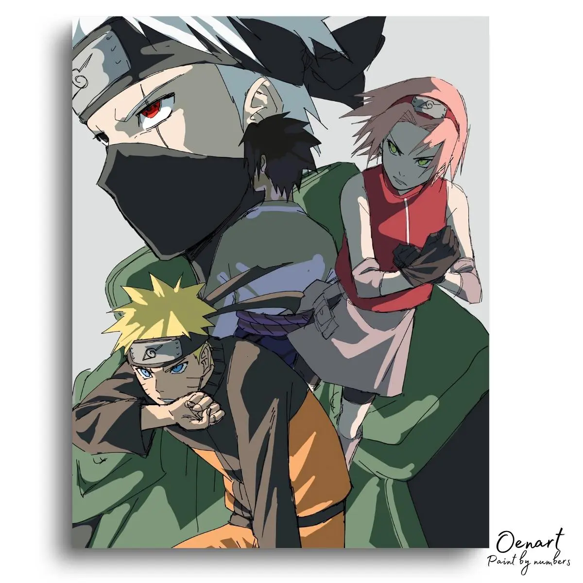 Naruto Shippuden: Team 7 - Anime Diamond Painting