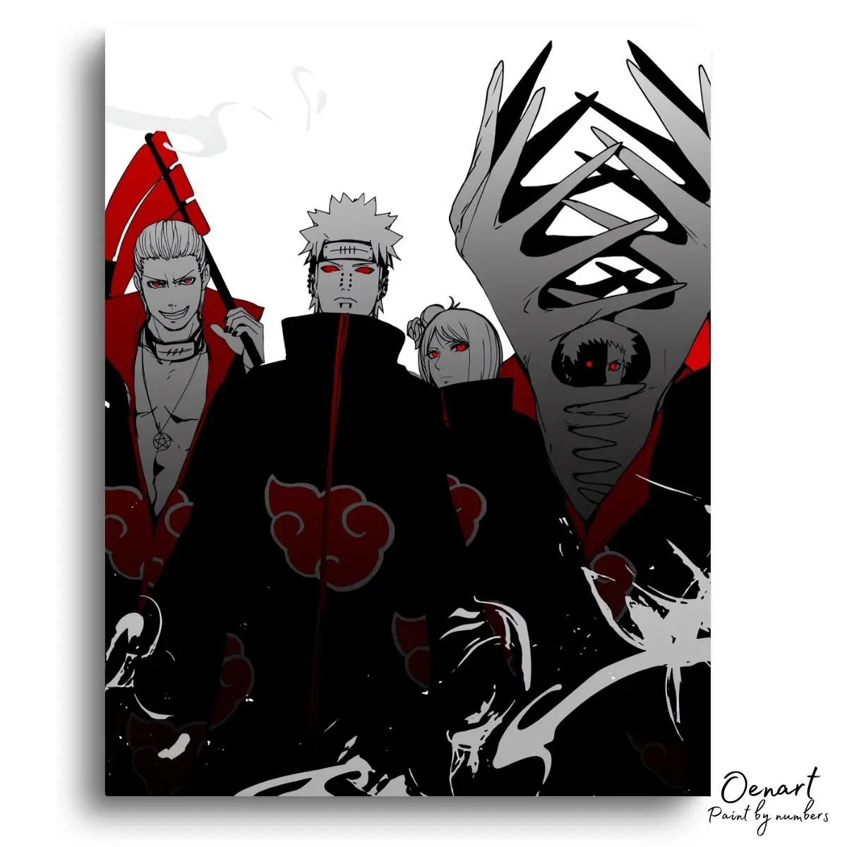 Naruto Shippuden: Team Akatsuki - Anime Diamond Painting