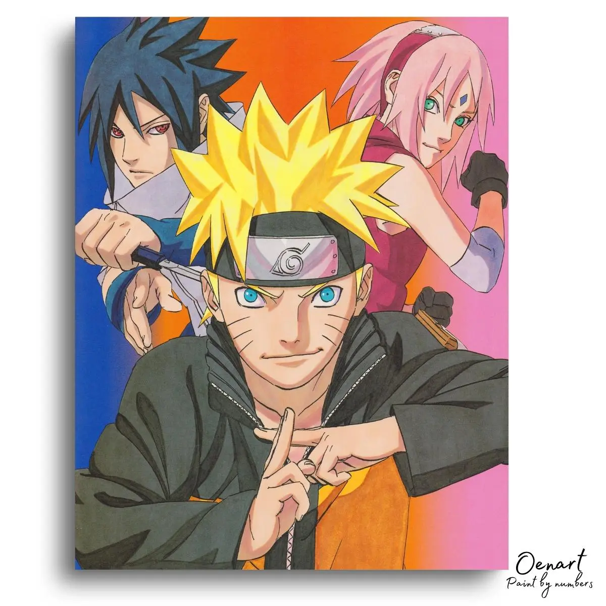 Naruto Shippuden: Team Seven - Anime Diamond Painting
