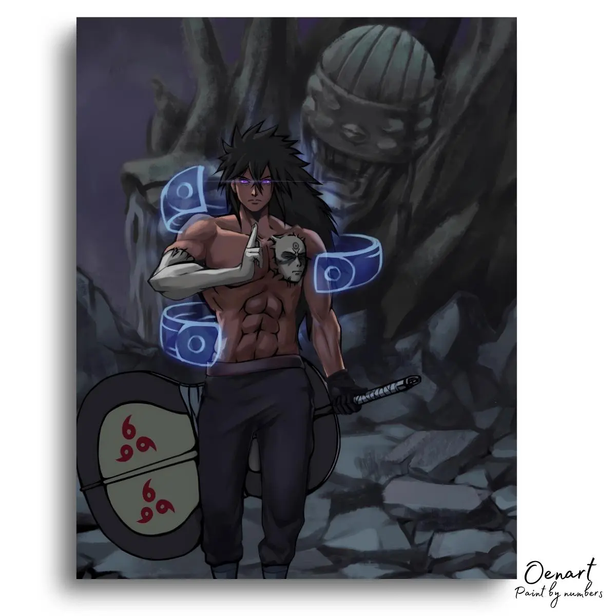 Naruto Shippuuden: Madara Fighting - Anime Diamond Painting