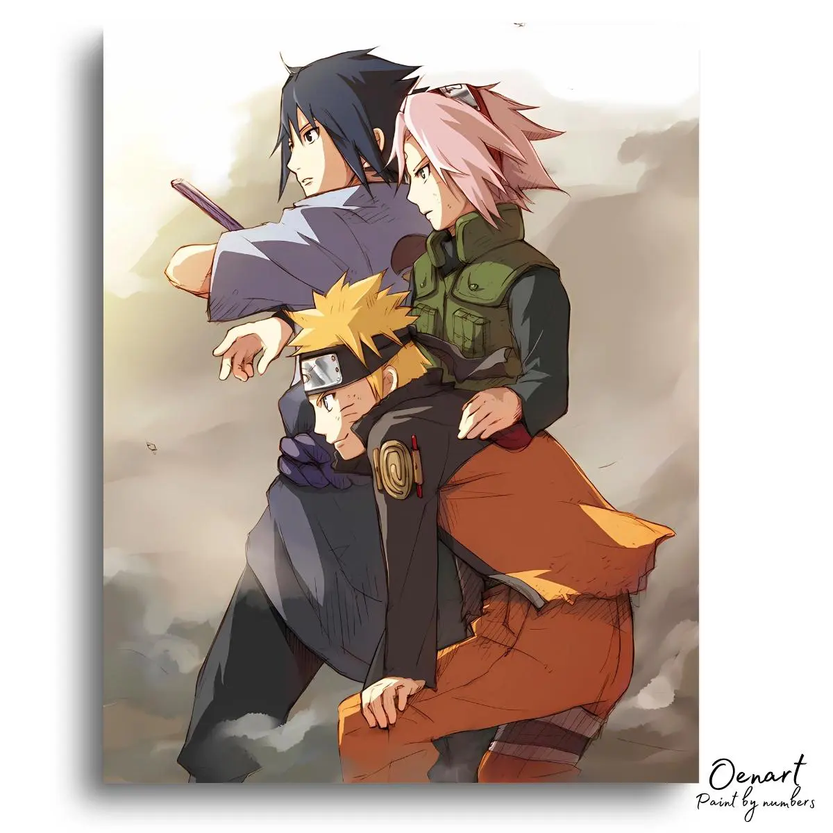 Naruto Shippuuden: The Team - Anime Diamond Painting