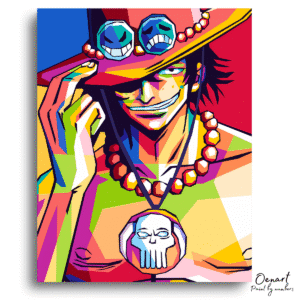 One Piece: Ace Pop Art - Anime Diamond Painting