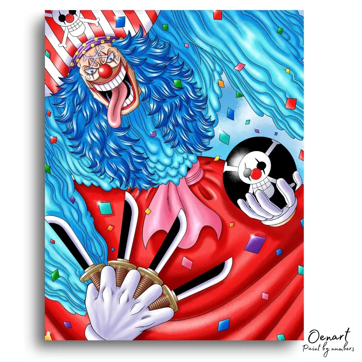 One Piece: Buggy - Anime Diamond Painting