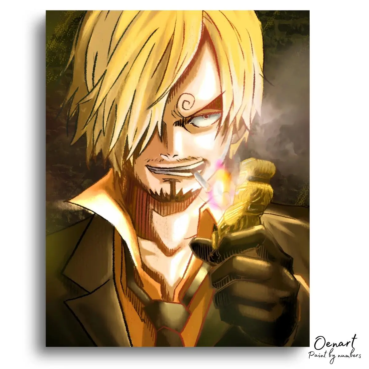 One Piece: Fire it UP - Anime Diamond Painting