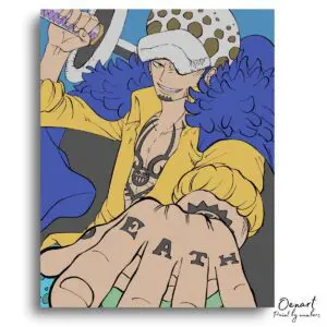 One Piece: Law Tattoo - Anime Paint By Numbers Kit