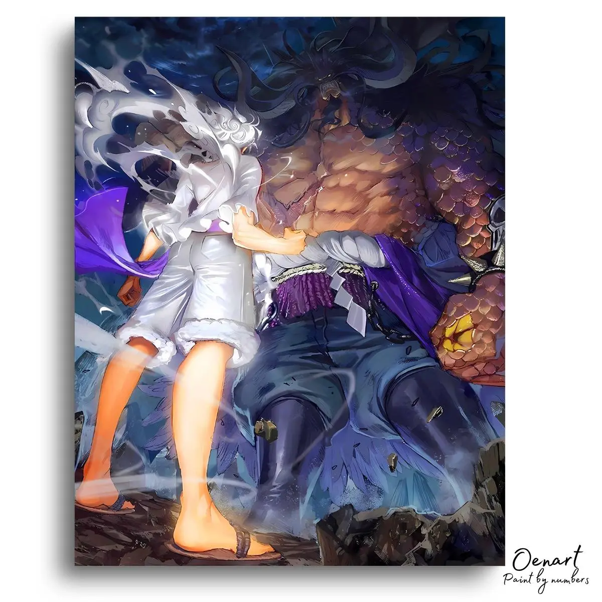 One Piece: Luffy Gear 5 vs Kaido - Anime Diamond Painting