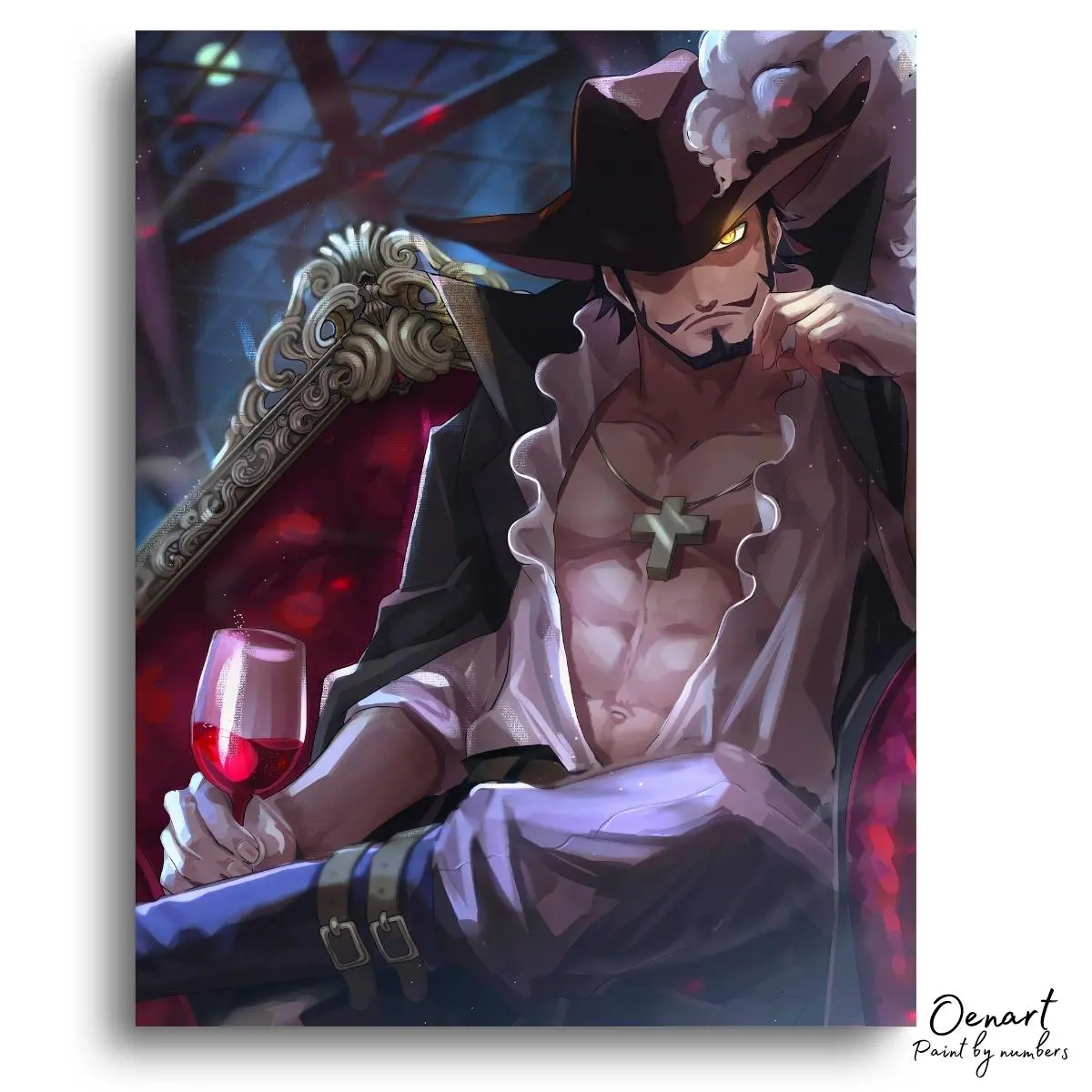 One Piece: Mihawk - Anime Diamond Painting