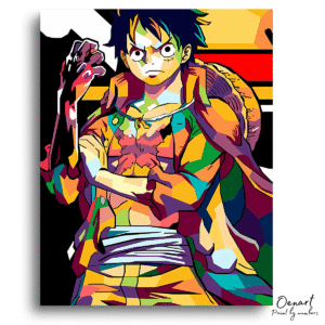 One Piece: Monkey D Luffy - Anime Paint By Numbers Kit