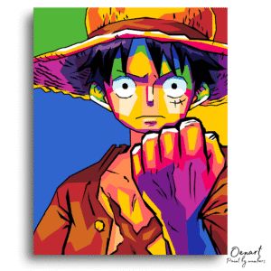 One Piece: Monkey D Luffy Pop Art - Anime Diamond Painting