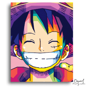 One Piece: Monkey D Luffy Smiling - Anime Diamond Painting