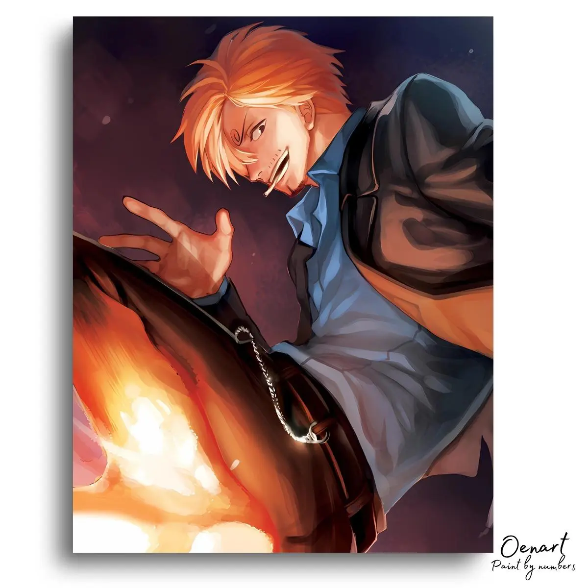 One Piece: Sanji Black Leg - Anime Diamond Painting