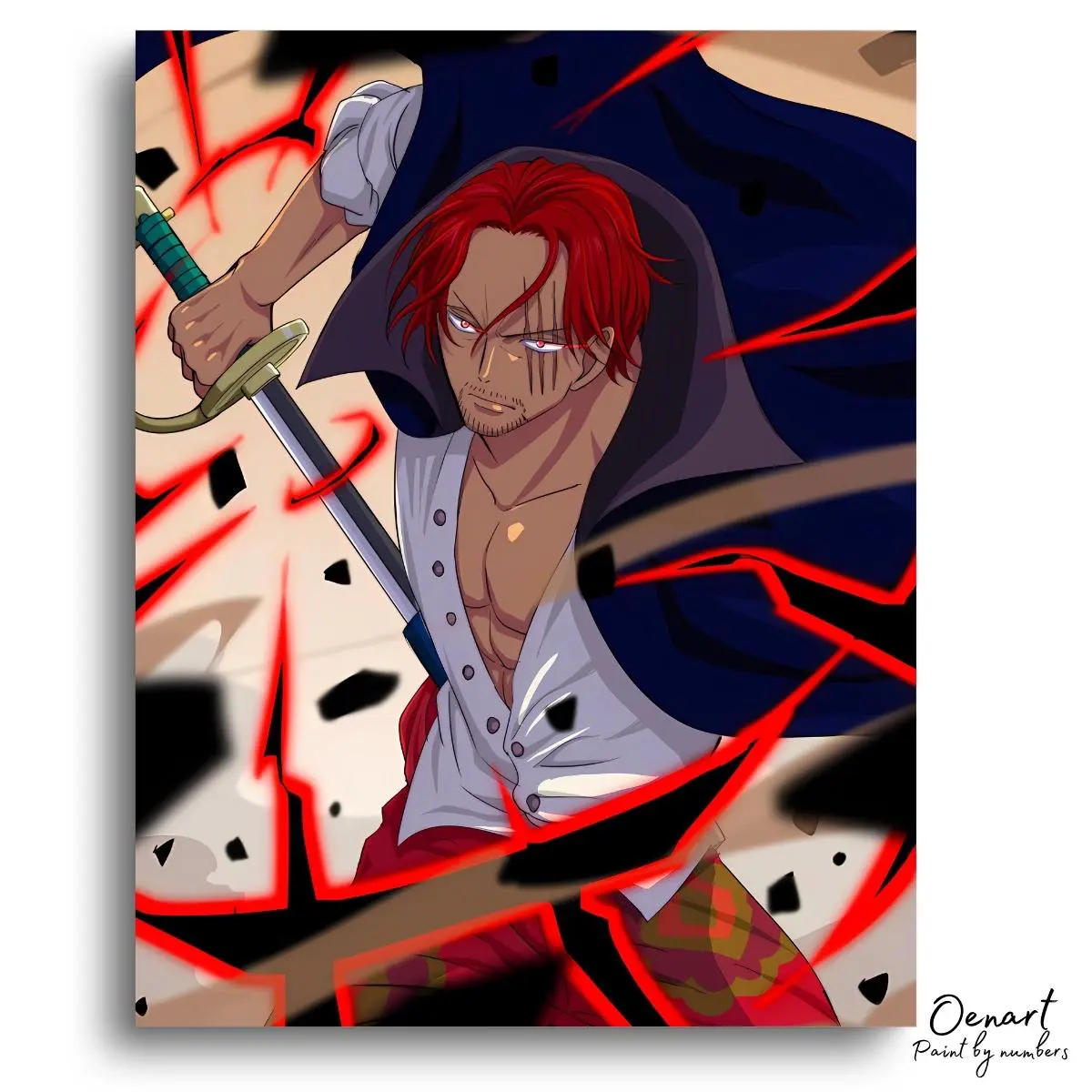 One Piece: Shanks Fighting - Anime Diamond Painting
