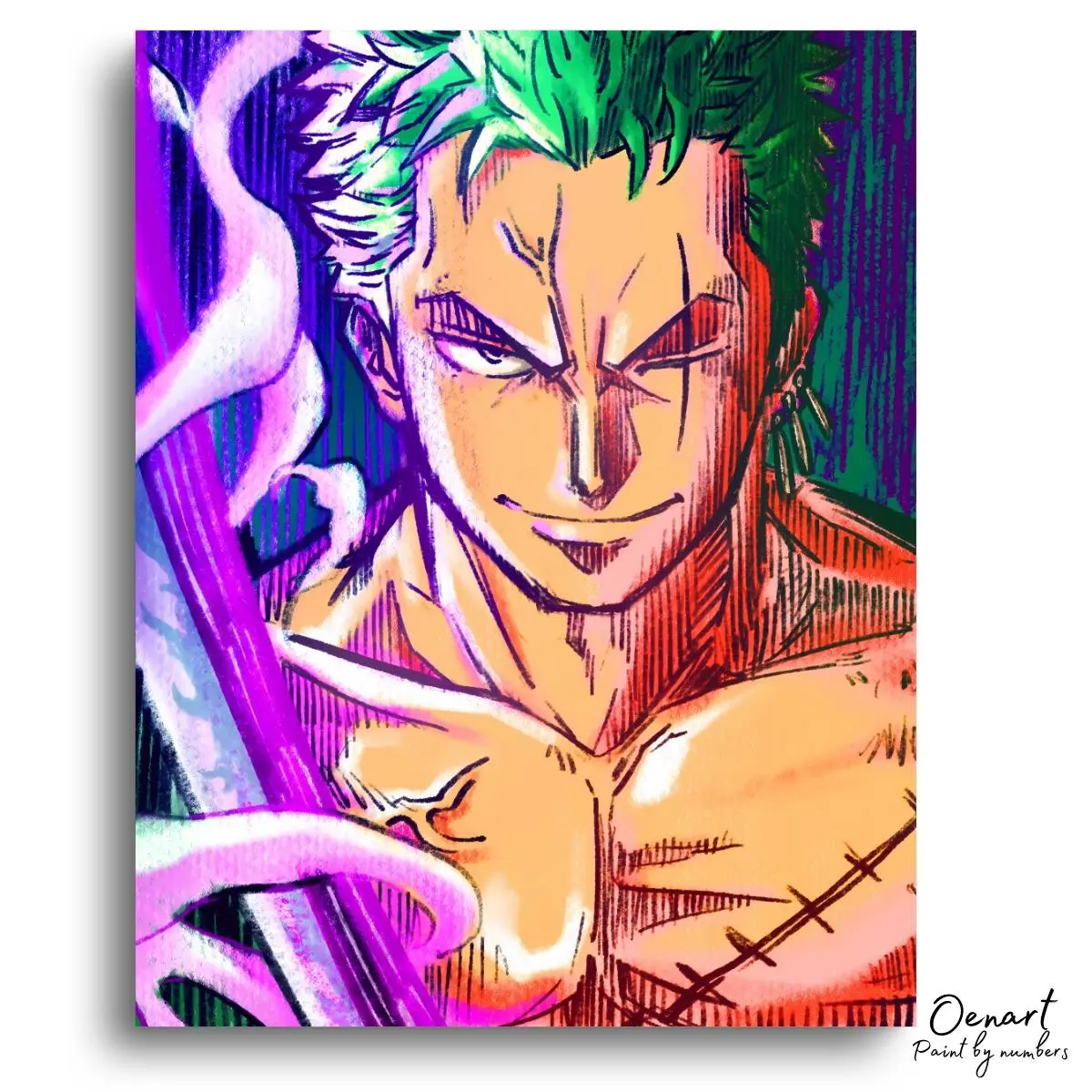 One Piece: Zoro Sword - Anime Diamond Painting